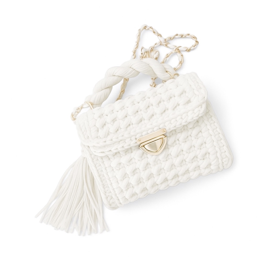 Petra Mini Crochet Bag – Ivory Elegance - Image 3