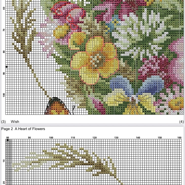 Butterfly Garden Heart – Cross Stitch Pattern (PDF) - Image 3