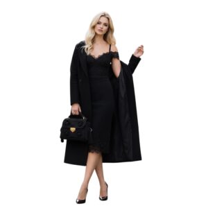 Midnight Bloom – Black Crochet Bag with 3D Flowers