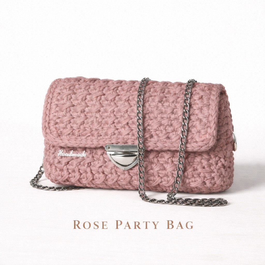 Blush Pink Party Bag – Handmade Exclusive - Image 4