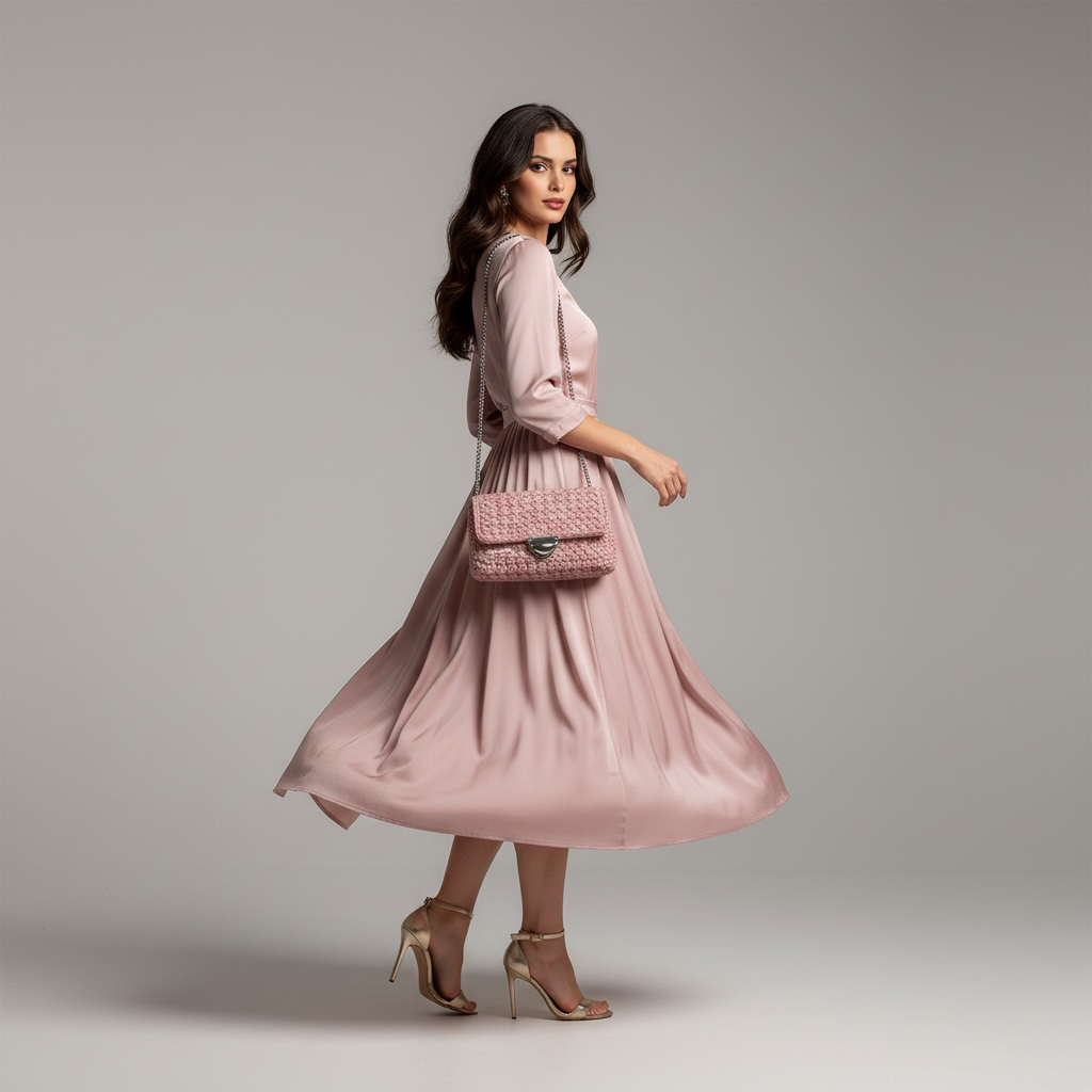 Blush Pink Party Bag – Handmade Exclusive - Image 3