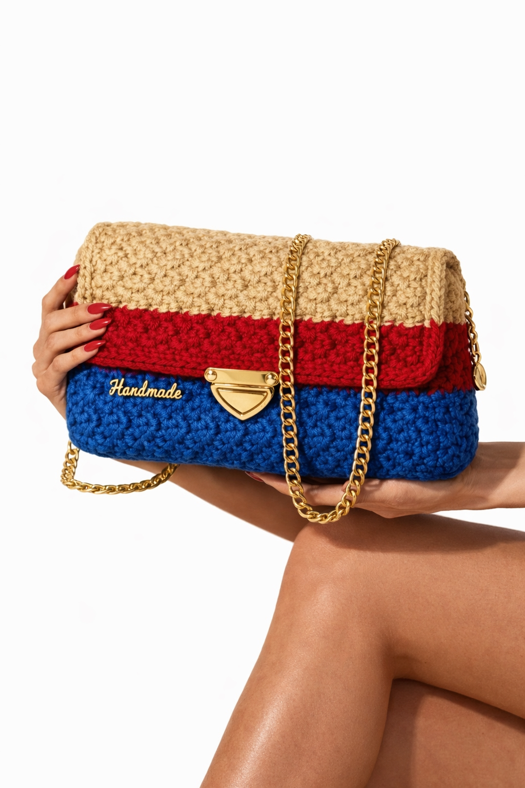 Tricolor Party Bag – Handmade Exclusive - Image 4