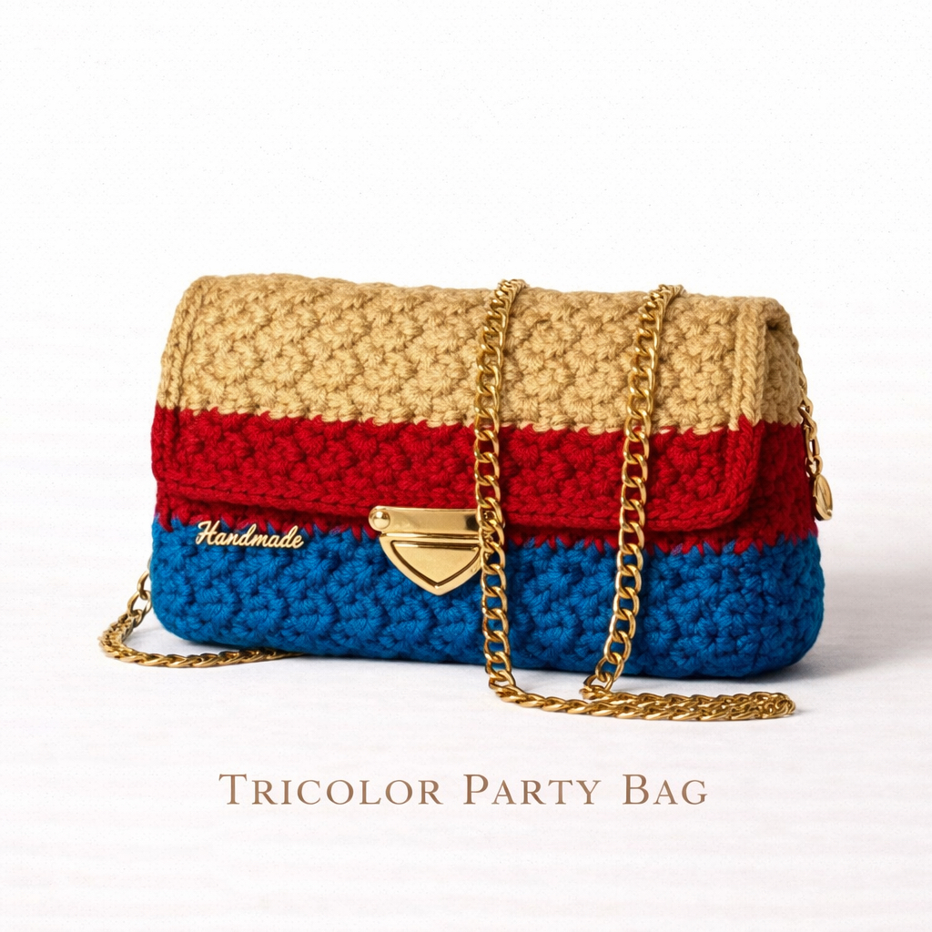 Tricolor Party Bag – Handmade Exclusive - Image 2