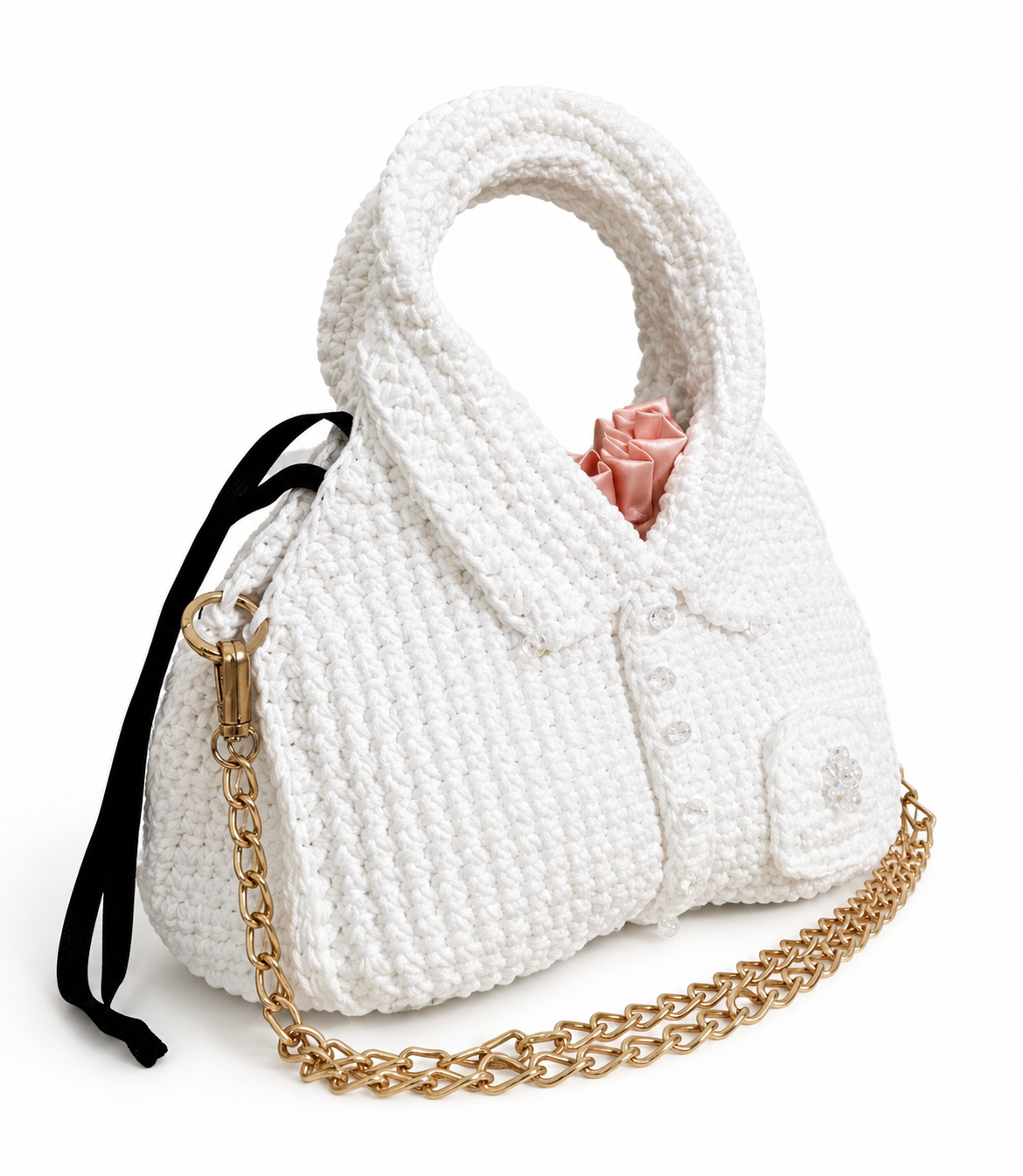 La Chemise Crochet Bag – Ivory Elegance - Image 7