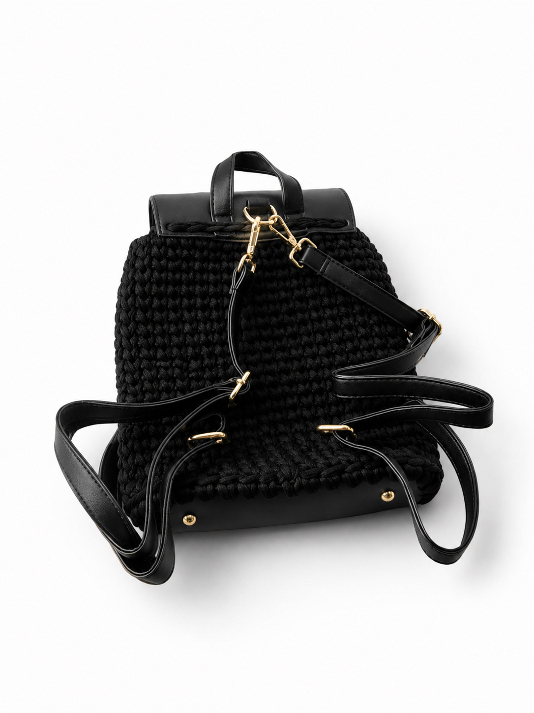Luna Crochet Backpack – Black Edition - Image 5