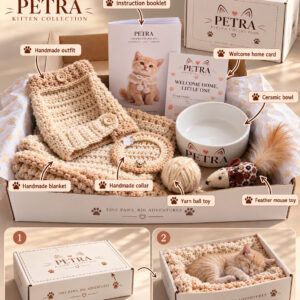 PETRA First Kitten Box Set – Handmade Welcome Home Gift